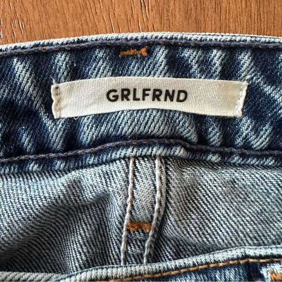 GRLFRND Helena High Rise Straight Jeans in Missing Words - Picture 8 of 12